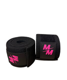 Knee wraps / vendas para rodillas MM - Negro/Fucsia