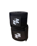 Knee wraps / vendas para rodillas MM - Negro/Blanco