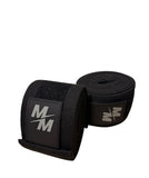 Knee wraps / vendas para rodillas MM - Negro/Gris