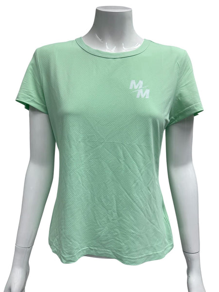 Polera mujer deportiva más movimiento Verde agua