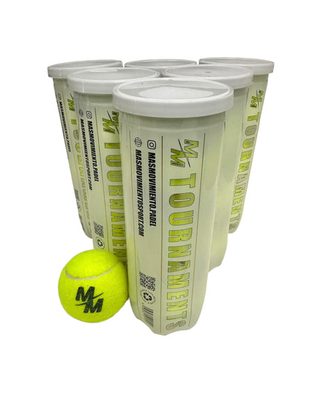 Pack 6X Tarro de pelotas de padel MM Tournaments